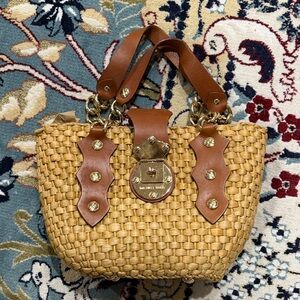 MICHAEL Michael Kors Tan Woven Shoulder Bag